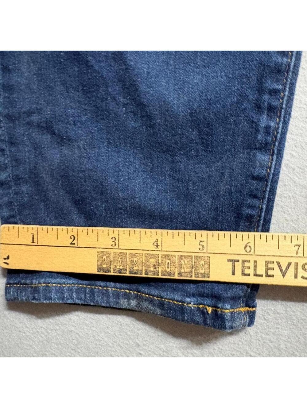 LOFT The Curvy Skinny Jeans Womens Size 16 33 Dark Wash Denim Stretch Blue - Picture 3 of 11